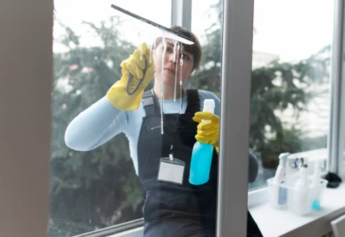 Nettoyage de vitres intérieures et extérieures à Vertolaye
